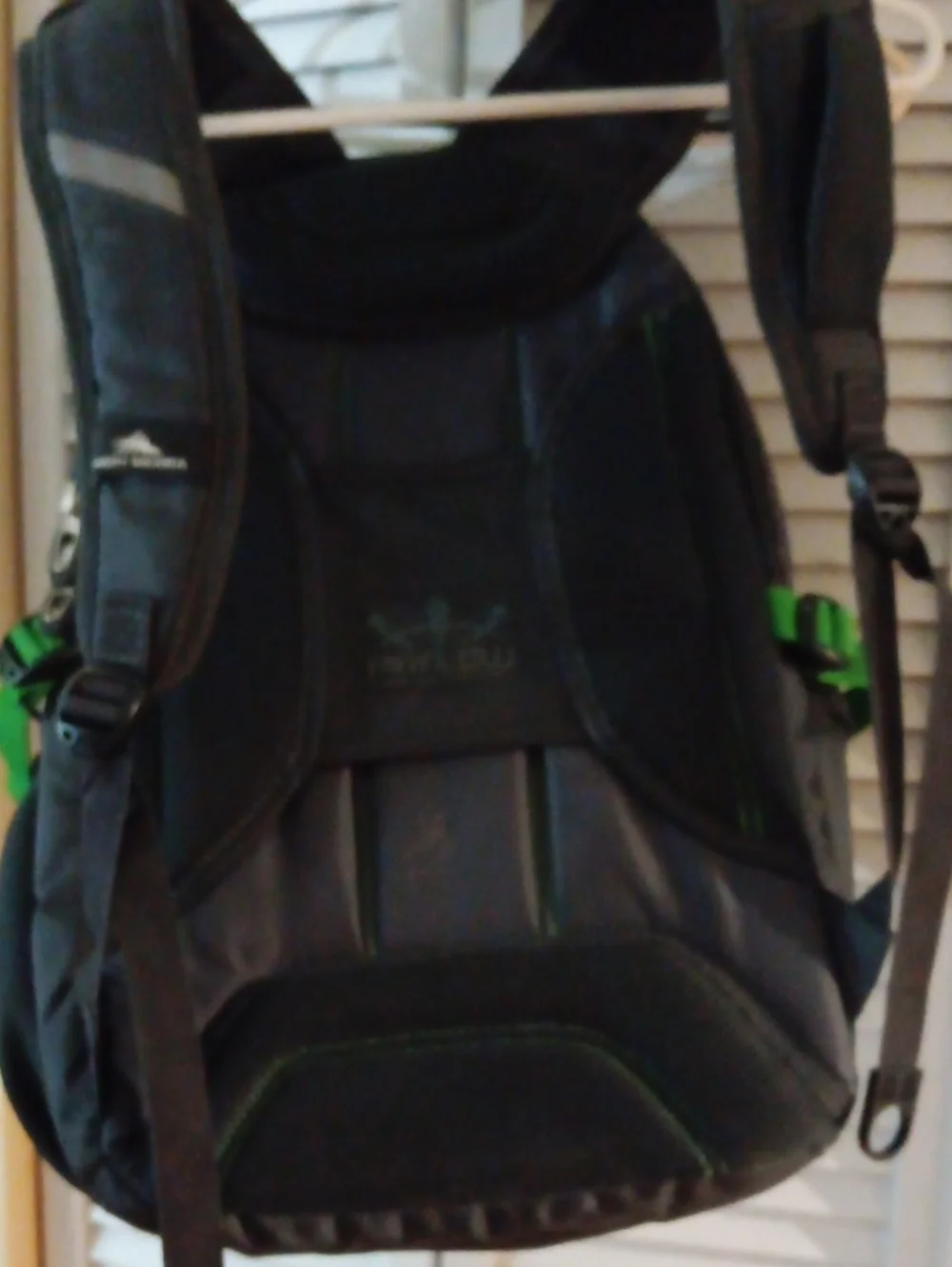 High Sierra Elite Men's Black & Green & Gray Backpack